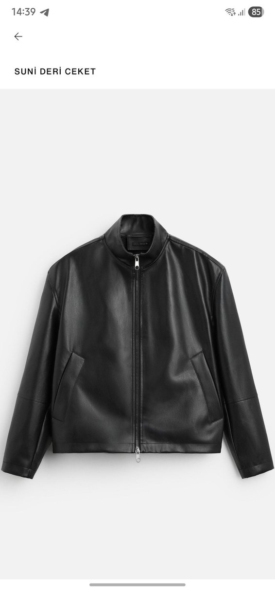 ZARA SİYAH DERİ CEKET 2025 SEZONU VİRAL CEKET - Görsel 2