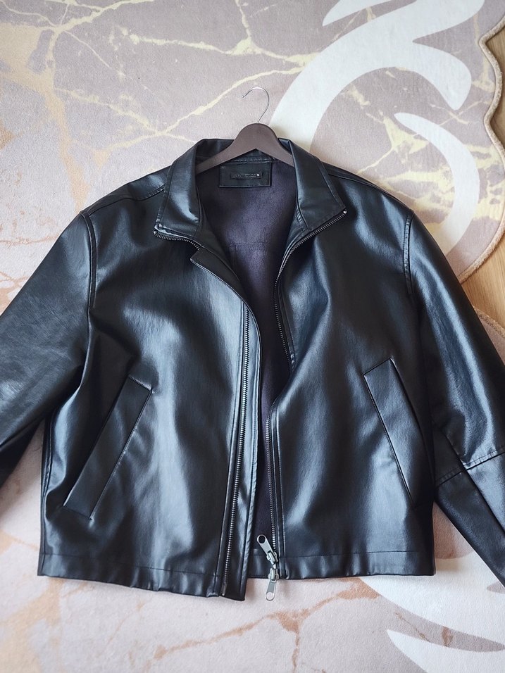 ZARA SİYAH DERİ CEKET 2025 SEZONU VİRAL CEKET - Görsel 4