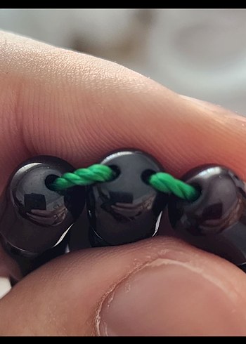 MÜKEMMEL SIKMA İÇİ KIPKIRMIZI AĞIR GÜMÜŞ PÜSKÜL TESBİH - Görsel 4