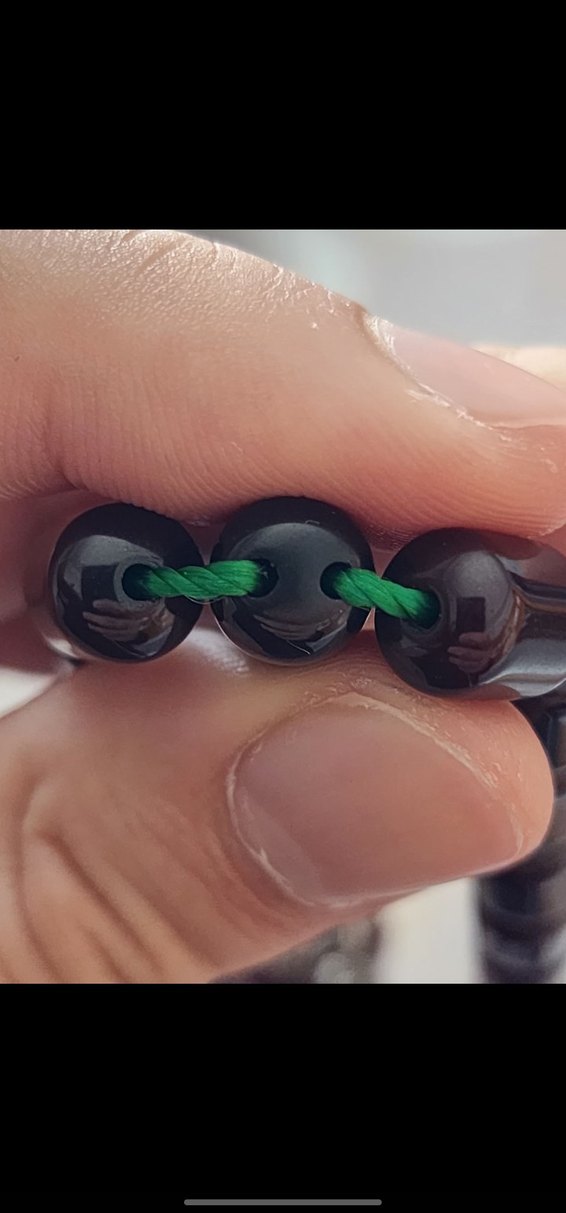 MÜKEMMEL SIKMA İÇİ KIPKIRMIZI AĞIR GÜMÜŞ PÜSKÜL TESBİH - Görsel 5