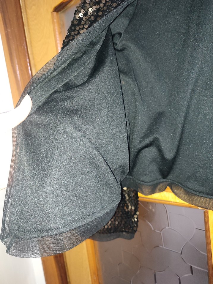 Altın Renkli Payetli Yılan Desenli Kadın Ceket - Görsel 3