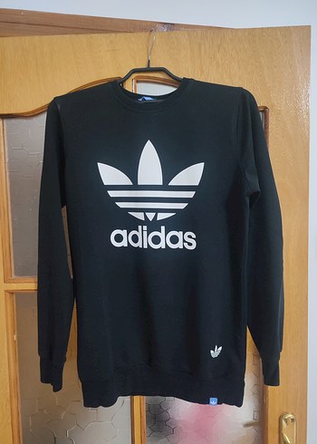 Adidas Kadın Siyah Baskılı Sweatshirt