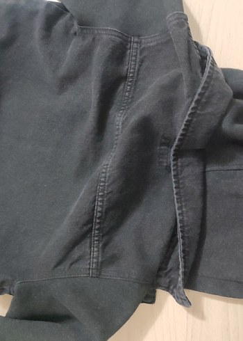 Erkek Çocuk Siyah Denim Düğmeli Ceket mont - Görsel 4