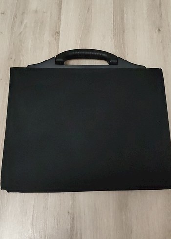 Beden siyah Renk Siyah Klasik Tokalı Erkek Evrak & Laptop Çantası - 4