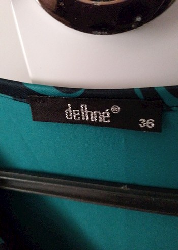 Yeşil V Yaka Uzun Kollu Hamile Elbisesi - Görsel 3