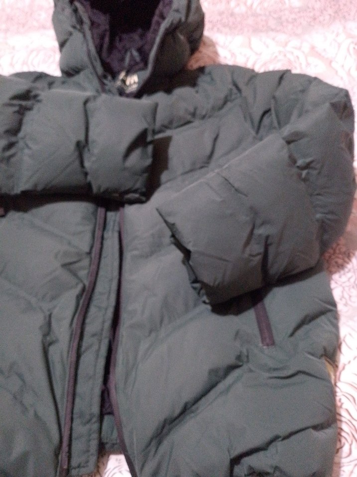 Gri Kapüşonlu Fermuarlı Kadın Kışlık Mont - Görsel 3