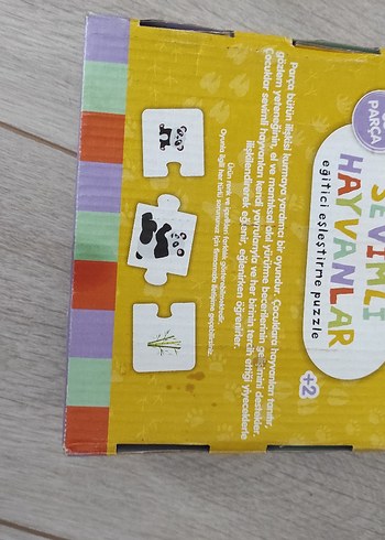 Diğer Sevimli Hayvanlar Eğitici Puzzle 36 Parça