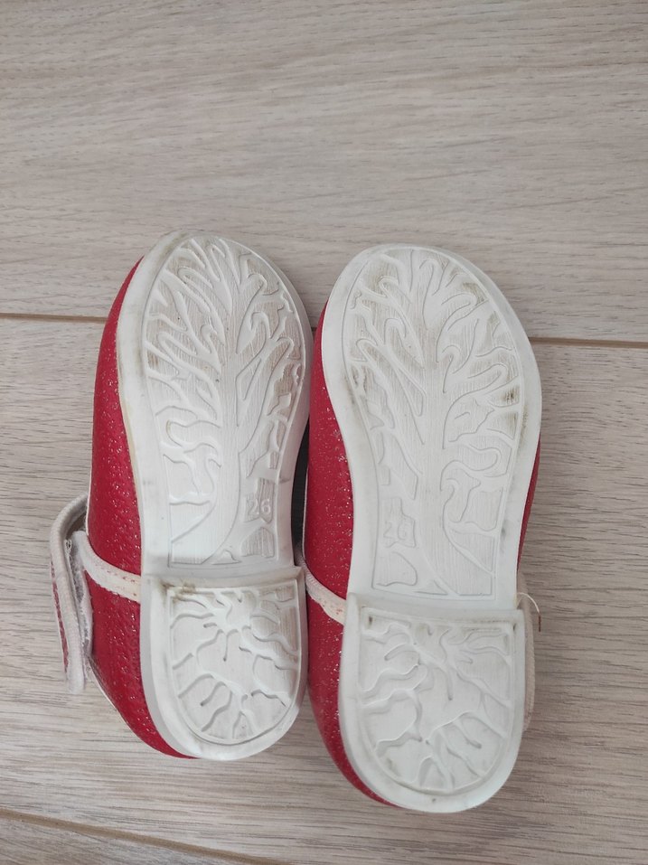 Kız Çocuk Kırmızı Tokalı Babet - Görsel 3