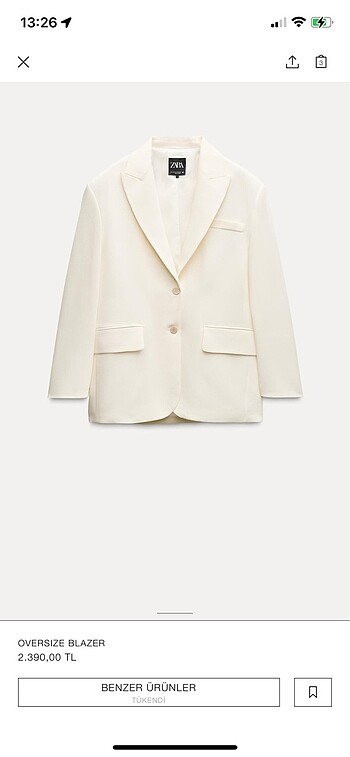 Oversize Blazer Ceket