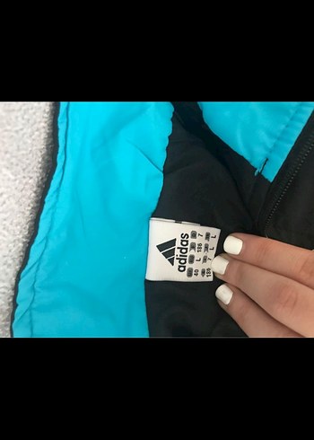 Adidas Mavi Detaylı Fermuarlı Eşofman Takımı