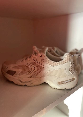 Beyaz Bağcıklı Erkek Spor Ayakkabı - Görsel 5