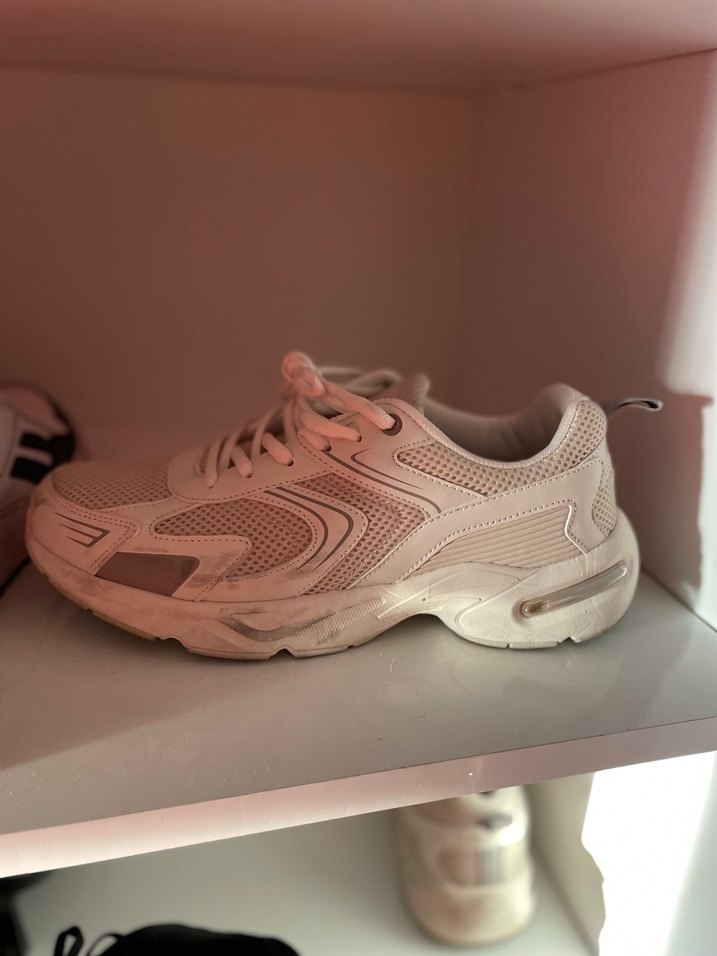 Beyaz Bağcıklı Erkek Spor Ayakkabı - Görsel 3