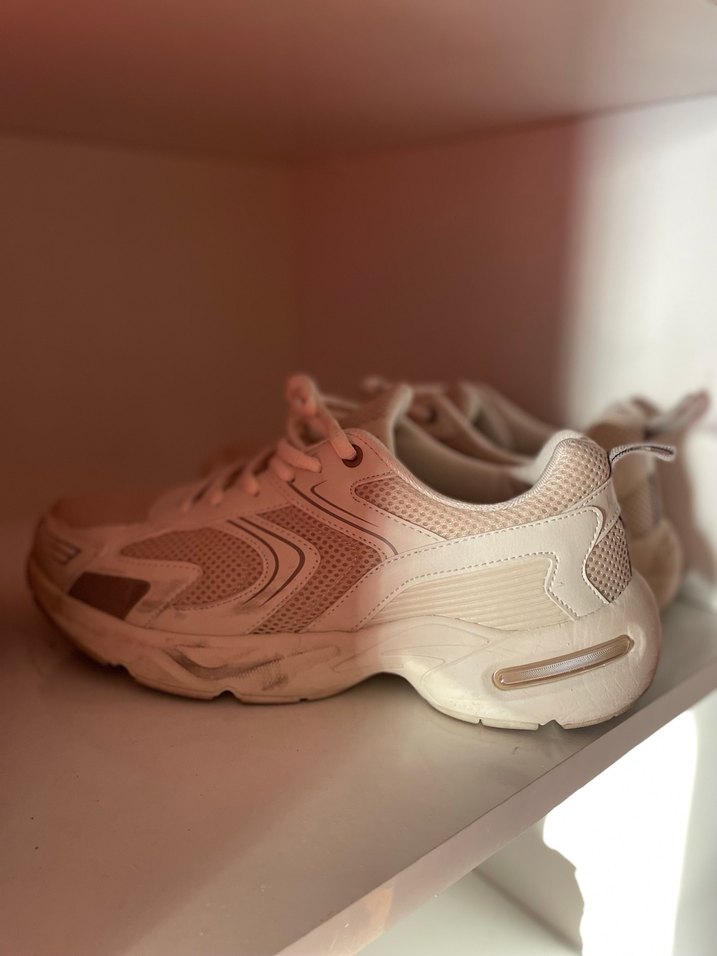 Beyaz Bağcıklı Erkek Spor Ayakkabı - Görsel 5