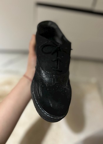 Siyah Erkek Çocuk Goth Özel Ayakkabı - Görsel 2