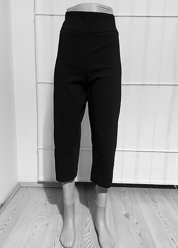AMERİKADAN ZAX&RACHEL KAPRİ SİYAH PANTOLON - Görsel 6