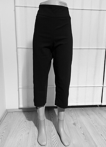 AMERİKADAN ZAX&RACHEL KAPRİ SİYAH PANTOLON - Görsel 7