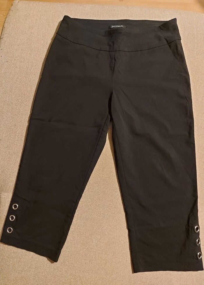 AMERİKADAN ZAX&RACHEL KAPRİ SİYAH PANTOLON - Görsel 3