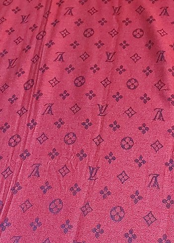 Bordo Drapeli Kadın Şal - Görsel 2