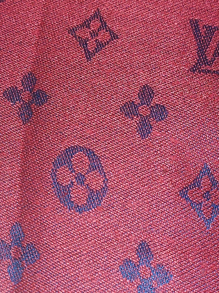 Bordo Drapeli Kadın Şal - Görsel 4