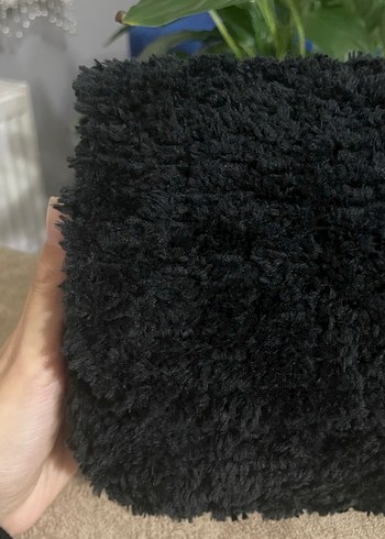 Siyah Peluş Çanta - Görsel 2