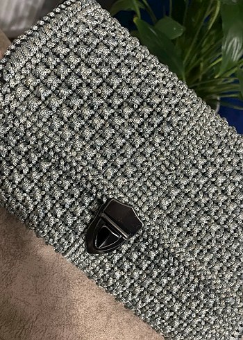 Zincir Detaylı Örgü Çanta - Görsel 2