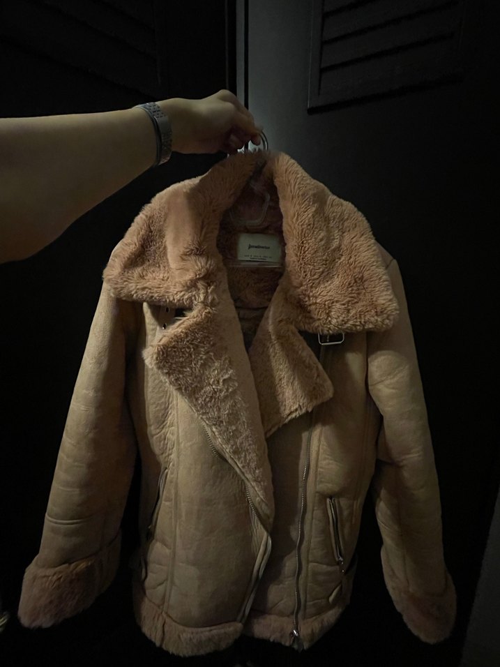 Kürk Detaylı Süet Kaban - Görsel 2