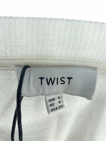 s Beden beyaz Renk Twist Sweatshirt %70 İndirimli.