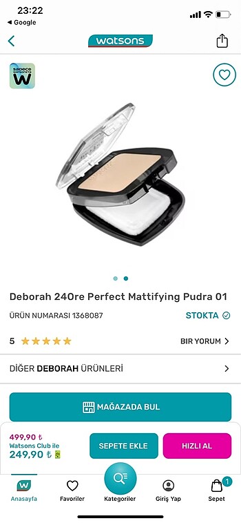 Deborah Milano Pudra