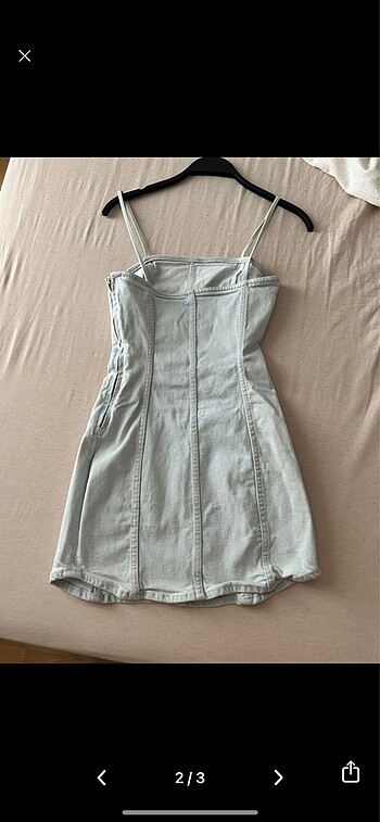 xs Beden Zara jean elbise