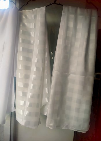 Beyaz Düz Desenli Perde - Görsel 2