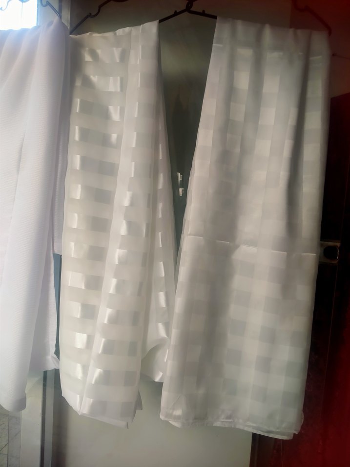 Beyaz Düz Desenli Perde - Görsel 2