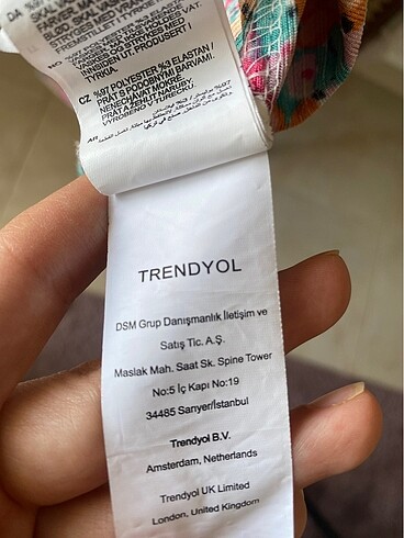 m Beden Trendyol Uzun Elbise