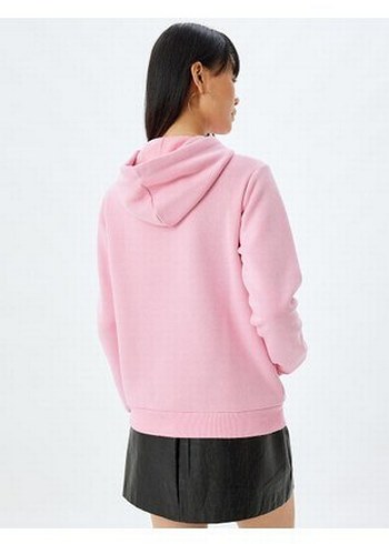 Koton Kapüşonlu Pembe Kadın Sweatshirt