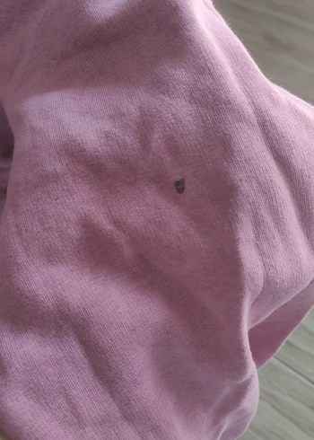 m Beden pembe Renk Pembe Bağlama Desenli Salaş Sweatshirt