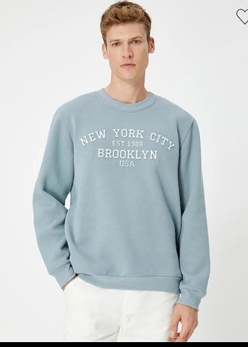 Gri Baskılı Kadın Sweatshirt