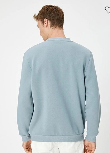 xl Beden mavi Renk Koton sweatshirt
