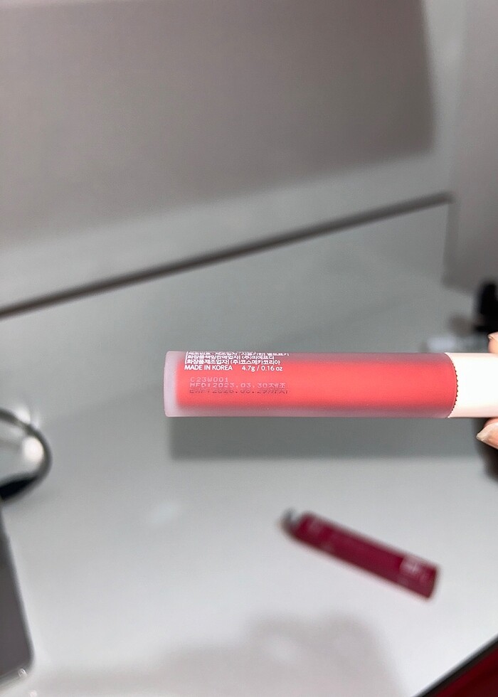 Village 11 Factory Velvet Fit Lip Tint Melted Cherry - Görsel 4