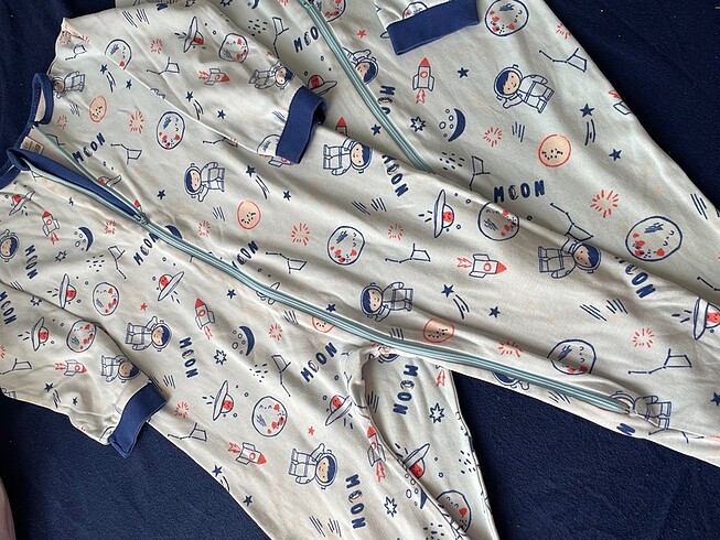 24-36 Ay Beden mavi Renk Pijama erkek çocuk için