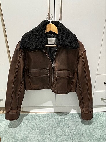 s Beden Stradivarius marka biker ceket