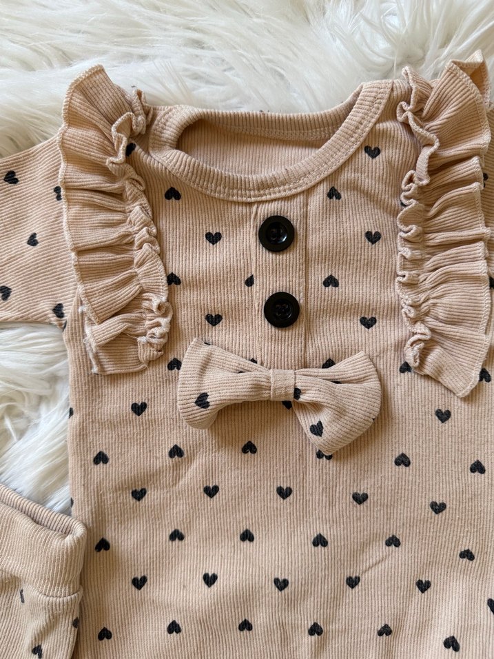 Kız Bebek Fırfırlı Uzun Kollu Takım - Görsel 5