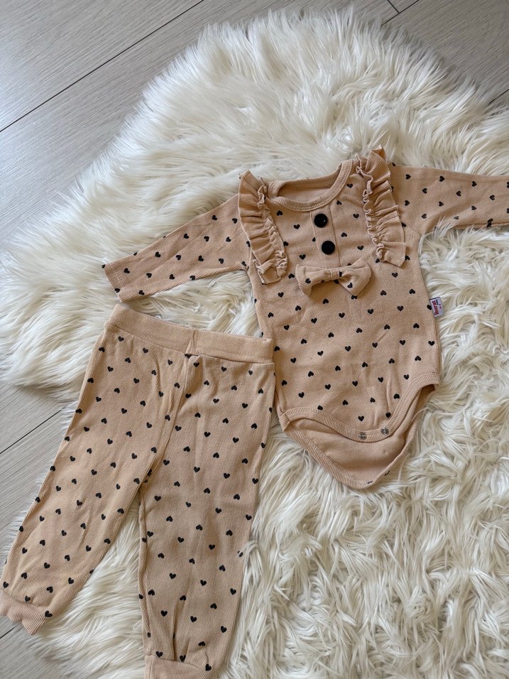 Kız Bebek Fırfırlı Uzun Kollu Takım - Görsel 2