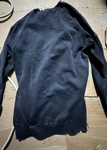 Siyah Erkek Uzun Kollu Sweatshirt - Görsel 2