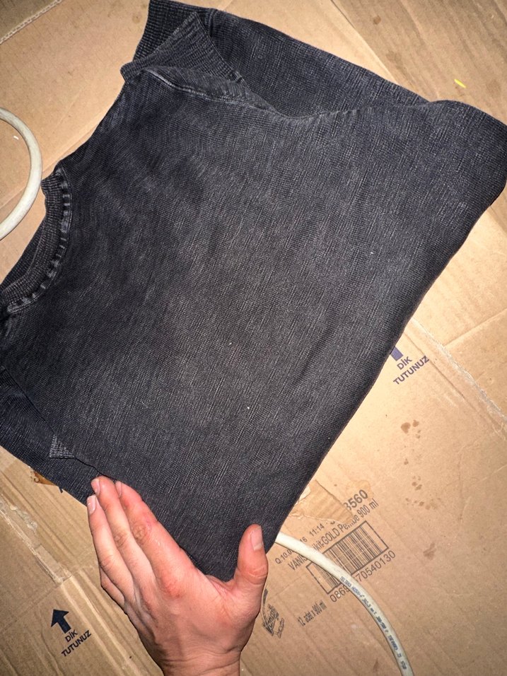 Siyah Erkek Uzun Kollu Sweatshirt - Görsel 3