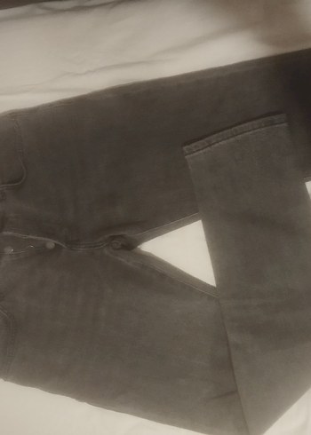 Gri Regular Fit Denim Erkek Pantolon