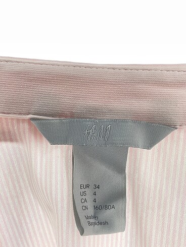 34 Beden pembe Renk H&M Gömlek %70 İndirimli.