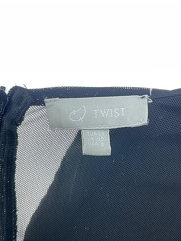 38 Beden siyah Renk Twist Kısa Elbise %70 İndirimli.