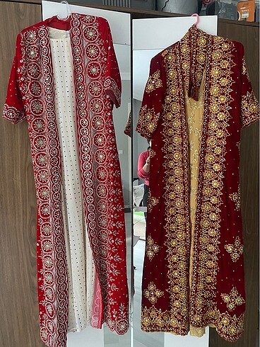 Kınalık elbise ve kaftan