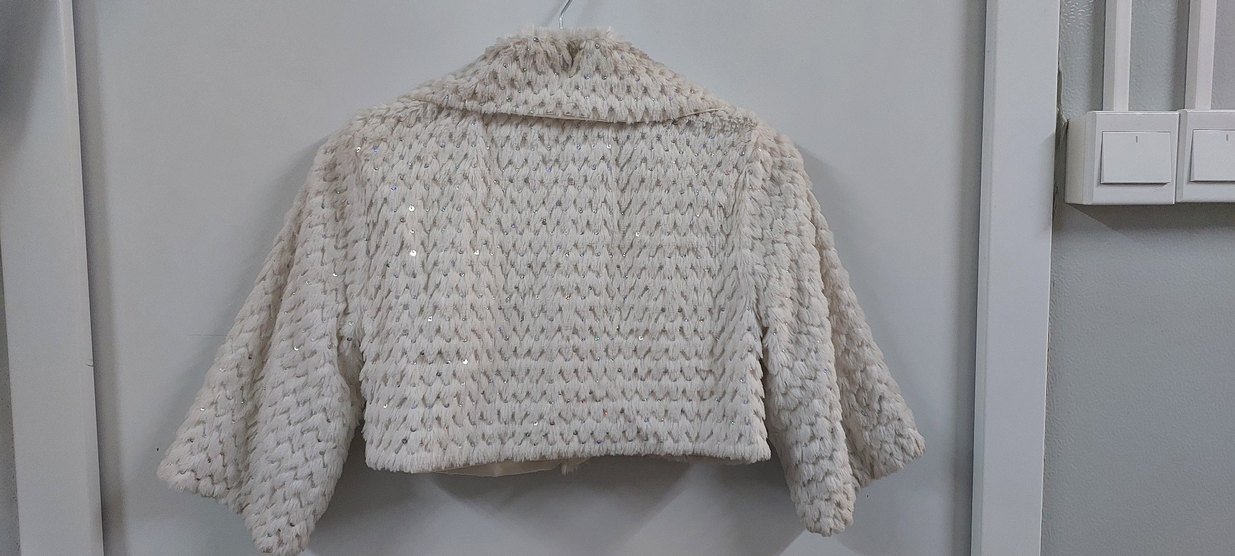 bayan kürklü bolero - Görsel 5