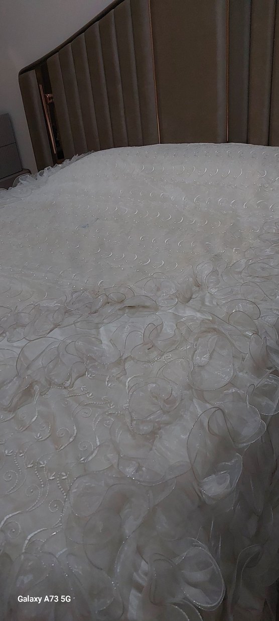 Beyaz Düz Yatak Örtüsü - Görsel 2