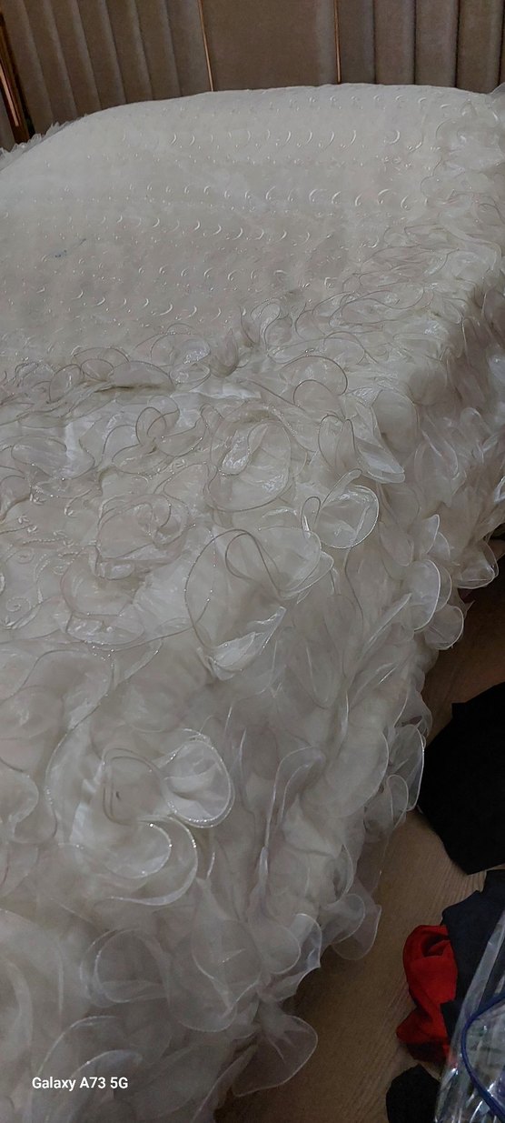 Beyaz Düz Yatak Örtüsü - Görsel 3